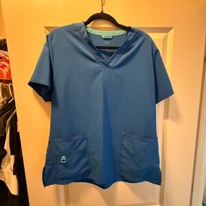 Carhartt Blue Scrub Top